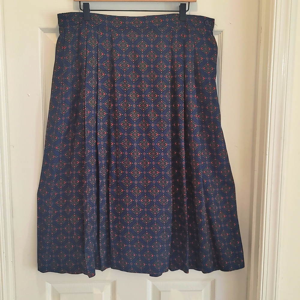 Pendlenton Pleated Skirt Elegant Wear Office Wear Career Minimalist